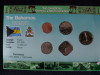 Seria completata monede - Bahamas 1992-2007 , 5 monede, America Centrala si de Sud
