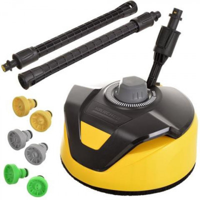 Dispozitiv de curatat terase si supraferete mari exterior Karcher T-Racer T5, inaltime ajustabila, aparatoare contra stropilor, compatibilitate cu apa foto