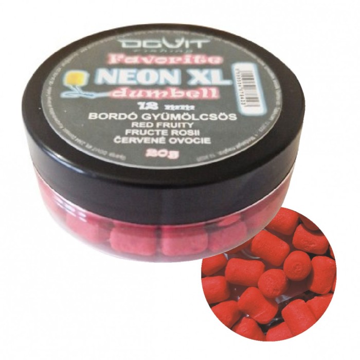 FAVORITE DUMBELL WAFTERS NEON 12MM &ndash; FRUCTE ROSII