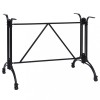 Picior Masa Bistro Negru 93x60x72cm Aluminiu Turnat Industrial Robust Stabil
