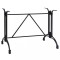 Gossi picior masa de bistro, negru, 93x60x72 cm, aluminiu turnat
