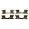 Set accesorii placute frana Mercedes; Vw, punte Fata, restrictii producator : Brembo, TRW
