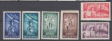 ROMANIA 1948 LP 249 O.S.P. DANTELAT SI NEDANTELAT SERIE MNH