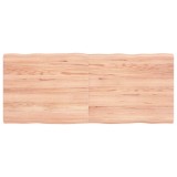 VidaXL Blat masă, 120x50x(2-4) cm, maro, lemn tratat contur organic