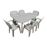 Set Gradina Clio &ndash; Masa Ovală + 6 Scaune