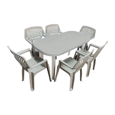 Set Gradina Clio &amp;ndash; Masa Ovală + 6 Scaune foto