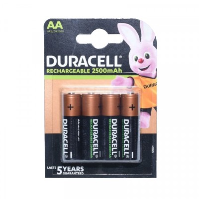 Set 4 Acumulatori Duracell R6 AA NI-MH 1.2V 2500mAH 8A011 XXM foto