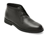 Ghete GEOX negre, U6658D, din piele naturala