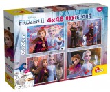 Puzzle de podea 2 in 1 Lisciani, Frozen 2, Maxi, 4 x 48 piese