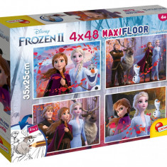 Puzzle de podea 2 in 1 Lisciani, Frozen 2, Maxi, 4 x 48 piese
