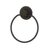 Cumpara ieftin Suport din metal pentru prosop, rotund, prindere mecanica sau cu ventuza, negru, &Oslash; 160 mm