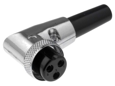 Conector microfon mufa mamă PIN 3 cablu 6mm foto