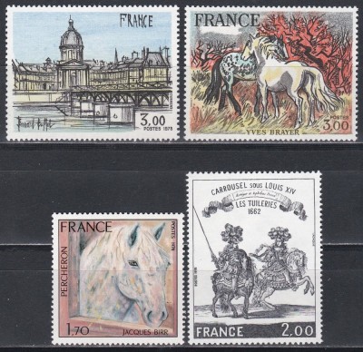 Franta 1978 - Arta franceză, 4 Serii, MNH foto