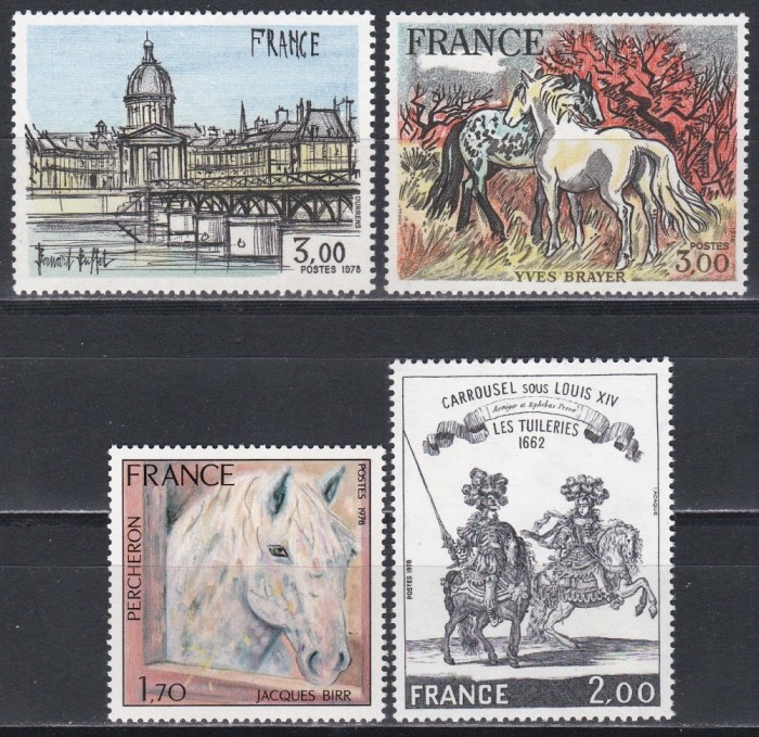 Franta 1978 - Arta franceză, 4 Serii, MNH
