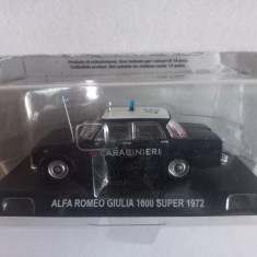 Macheta Alfa Romeo Giulia 1600 Super - 1972 CARABINIERI scara 1:43