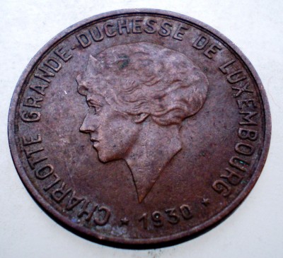 2.190 LUXEMBURG LUXEMBOURG CHARLOTTE 10 CENTIMES 1930 foto