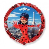 Balon folie rotund Miraculous/Ladybug 45cm
