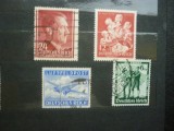 Lot 4 Timbre Vechi WW2 Germania al Treilea Reich 1938-1943 - Luftfeldpost Ju-52, Hitler, Anschluss -A228