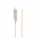 Cumpara ieftin Adaptor retea fibra optica coada Pigtail cu conector SC UPC, lungime 2m, Lanberg 43366, Easy Strip MM OM2, portocaliu