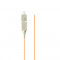 Adaptor retea fibra optica coada Pigtail cu conector SC UPC, lungime 2m, Lanberg 43366, Easy Strip MM OM2, portocaliu