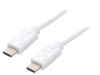 Cablu USB 2.0 USB-C 2m Alb, QOLTEC