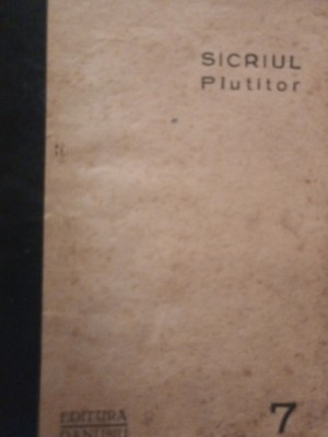 SICRIUL PLUTITOR MAX SCHRAUT EDITURA DANUBIU foto