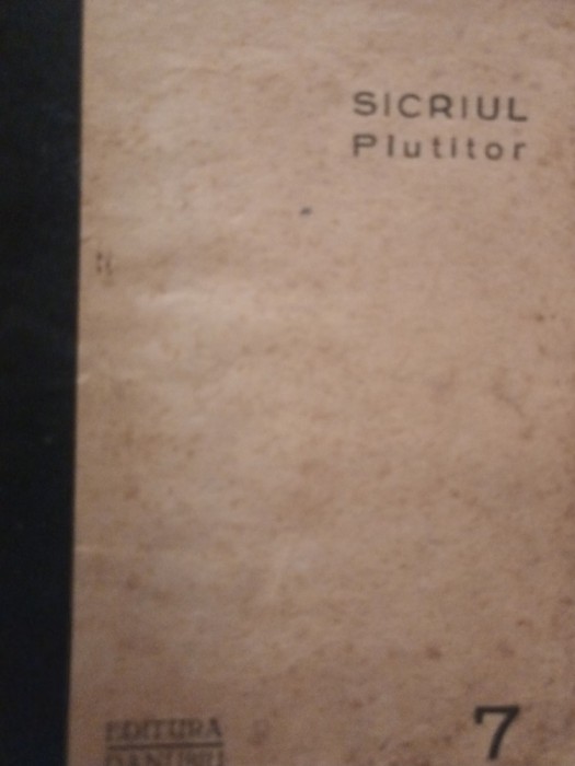 SICRIUL PLUTITOR MAX SCHRAUT EDITURA DANUBIU