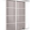 Usa culisanta Boss &reg; Duo model Park alb, 90+90x215 cm, sticla bronz securizata, glisanta in ambele directii