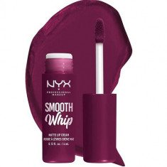 Ruj de Buze Lichid Mat, NYX Professional Makeup, Smooth Whip Matte, 11 Berry Bed Sheets, 4 ml