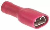 Terminal papuc plat 4.8mm 0.8mm mama 0.5/1.5mm2 crimpat pe cablu rosu JST LVDDF1.25-187A-8
