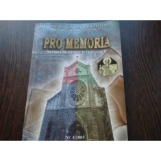 PRO MEMORIA NR 4/2005