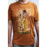 T4. Tricouri pictate cu pensula cu &quot;Sarutul&quot; de Gustav Klimt, unicat, Love