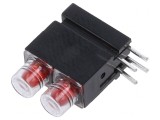 LED Roșu 3,9mm 20mA 60&deg;