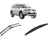 Cumpara ieftin Set 3 stergatoare MITSUBISHI PAJERO SPORT II 2008-2015, parbriz si luneta, Bosch Twin-Aerotwin Retrofit