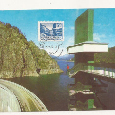 CA15 -Carte Postala-Vedere partiala a barajului de pe Arges, necirculata 1972