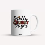 Cana alba personalizata Pretty and chubby thighs, INOVATIX&reg;. 330ml, Oem