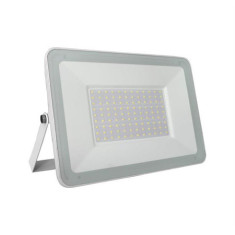 Proiector slim alb cu LED 100W 100W lumina calda 9000lm L 320mm W 255mm h 40mm
