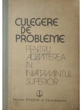 Vasile Brinzanescu - Culegere de probleme rezolvate pentru admiterea in invatamantul superior (Editia: 1989)