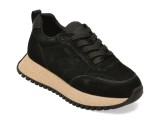 Cumpara ieftin Pantofi sport FLAVIA PASSINI negri, 89079Y, din piele intoarsa