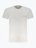 Cumpara ieftin Tricou barbati din bumbac cu imprimeu cu logo, Alb, M
