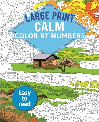 Large Print Calm Color by Numbers: Easy to Read foto