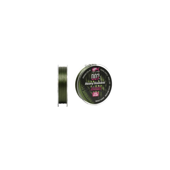 Fir textil CPK Heavy Hooklink Green/Black 25lb/15m