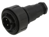 Conector circular tată 4 pini 10A 277V IP68/IP69K BULGIN PXV0748/P 6-8mm