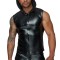 Top Sexy cu Gluga Barbati Wetlook Fermoar Dubla Deschidere S