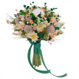 Buchet flori de camp , personalizabil, ideal pentru cununie civila, nunta, mireasa, nasa sau cadou, predominant verde, Eventissimi&reg;