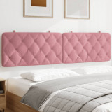 VidaXL Pernă tăblie de pat, roz, 200 cm, catifea