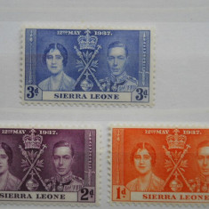 1937 SIERRA LEONE SERIE COLONII BRITANICE