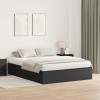 VidaXL Cadru de pat cu depozitare Stejar negru 200x200 cm