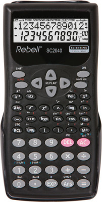 Calculator Stiintific, 12 Digits, 240 Functii, 155 X 70 X 18 Mm, Rebell - Negru foto