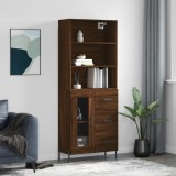 vidaXL Dulap &icirc;nalt, stejar maro, 69,5x34x180 cm, lemn compozit